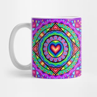 Valentine Heart Mandala Mug